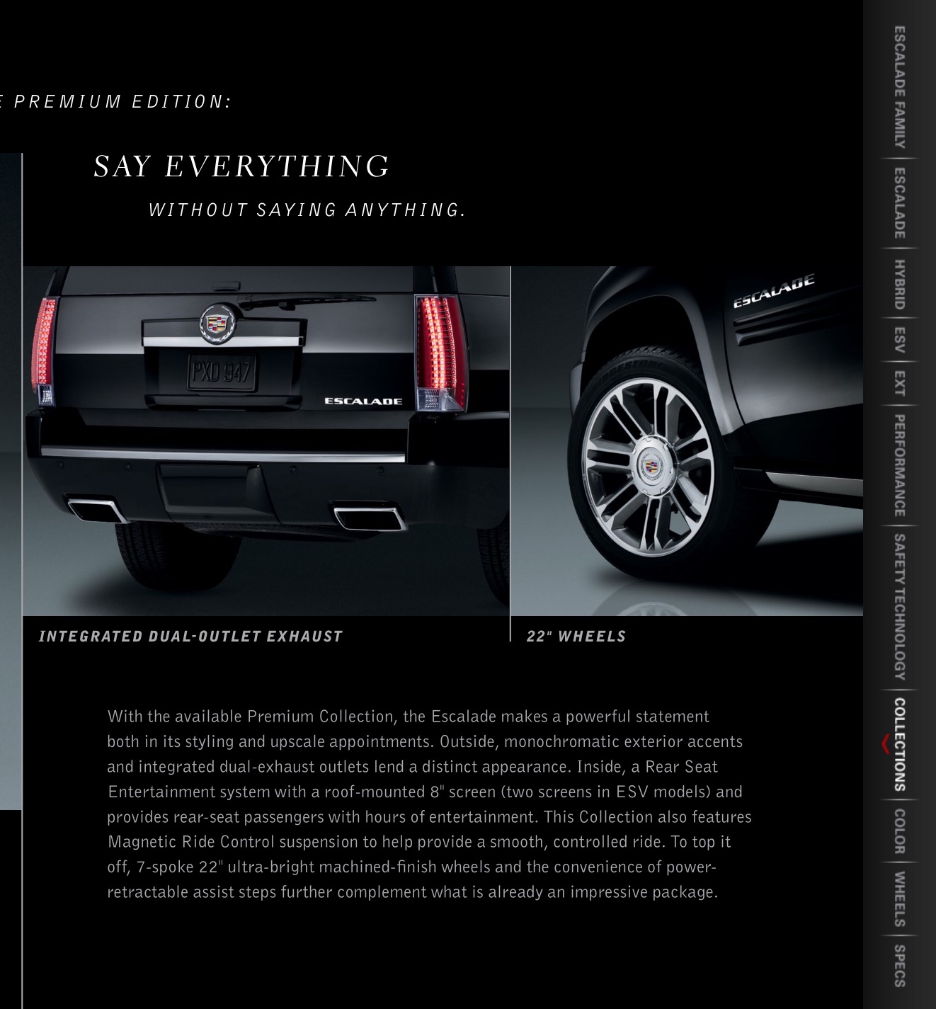 2013 Cadillac Escalade Brochure Page 36